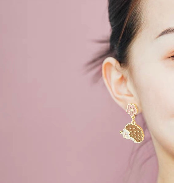 Cute Hedgehog Earrings