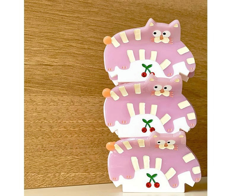 Cherry Cat Hair Hair Claw
