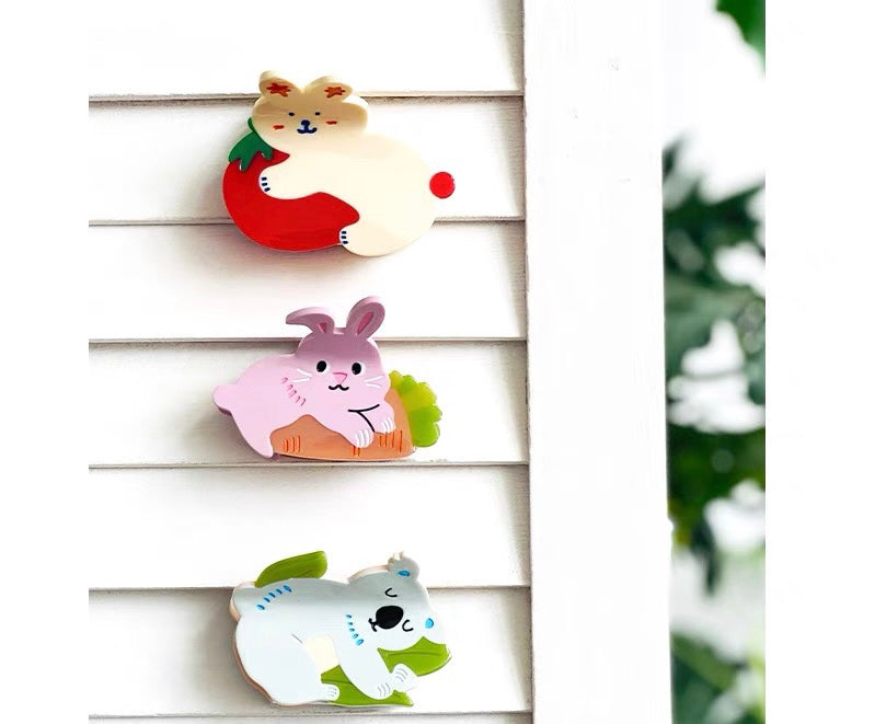 Cherry Cat Hair Hair Claw