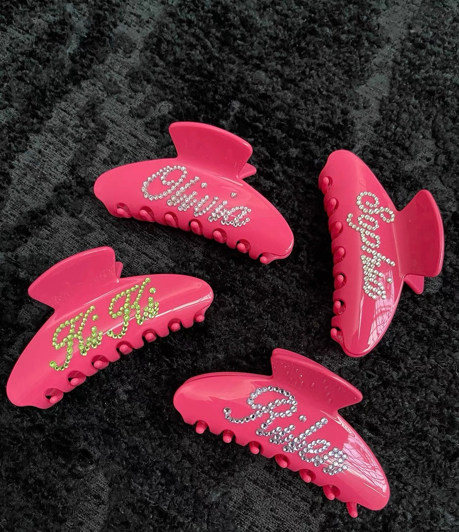 The Nameplate Customized Hair Claw
