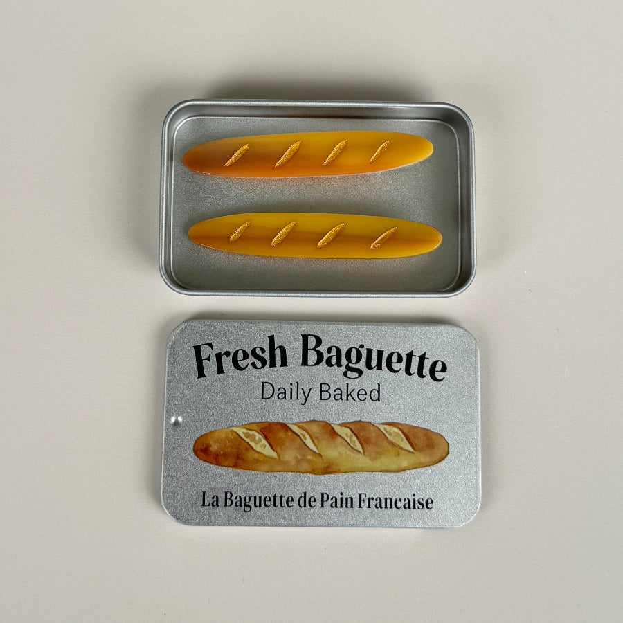2Pcs French Baguette Hair Clips Set