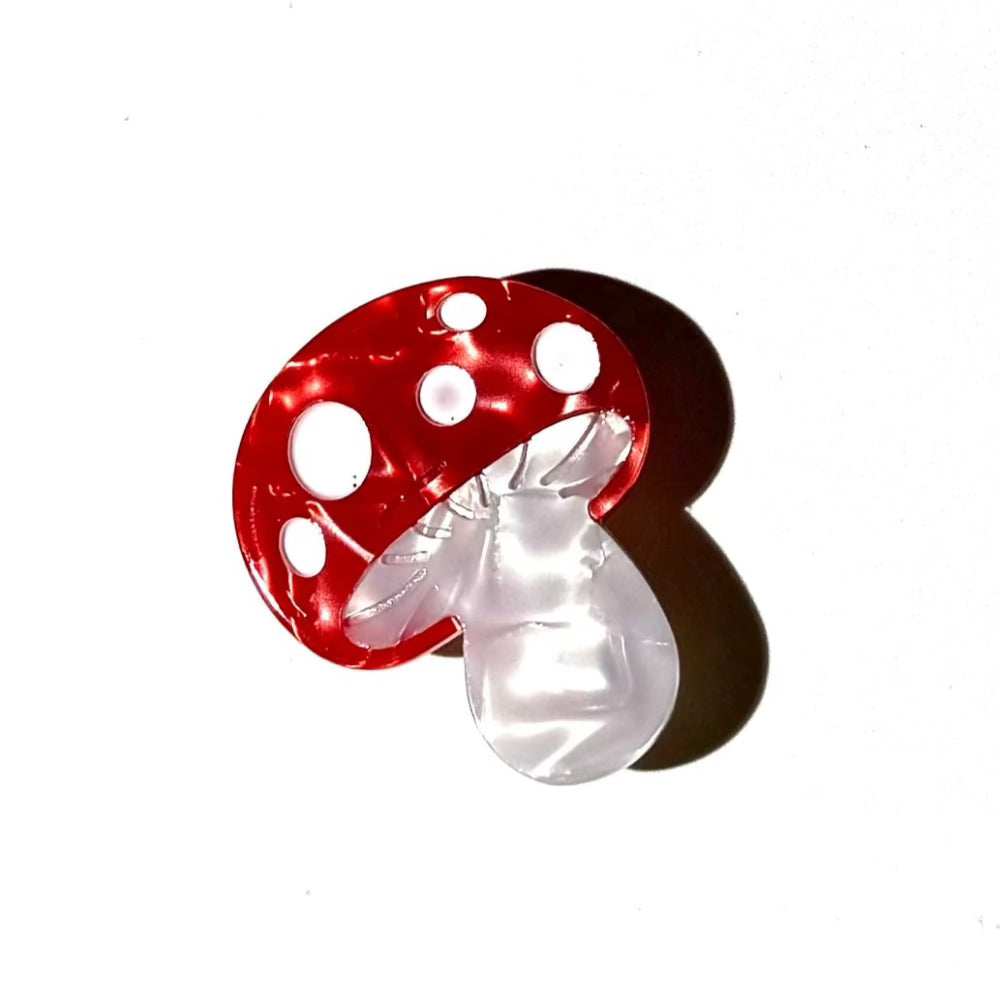 Mini Mushroom Hair Clip