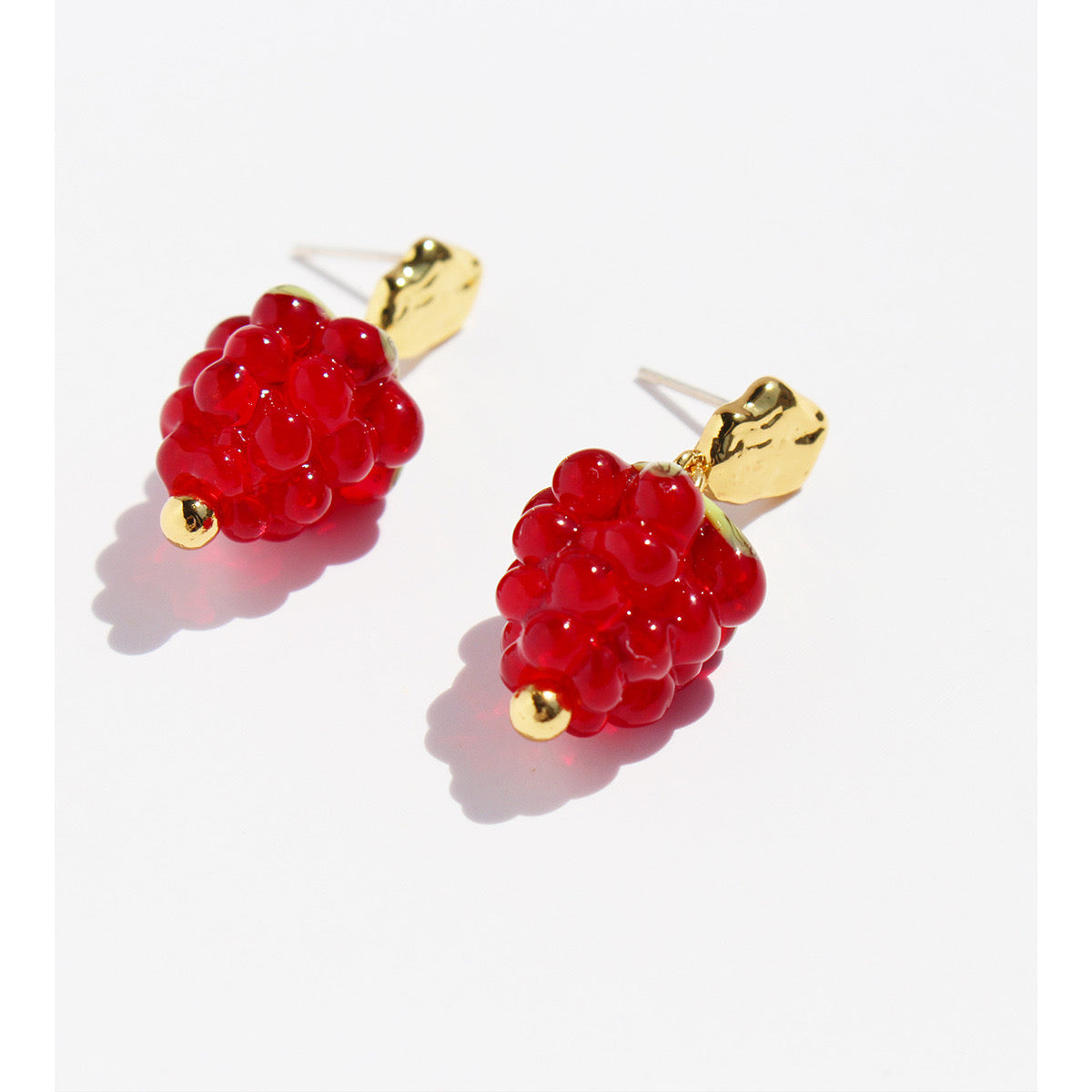 Raspberry Earrings