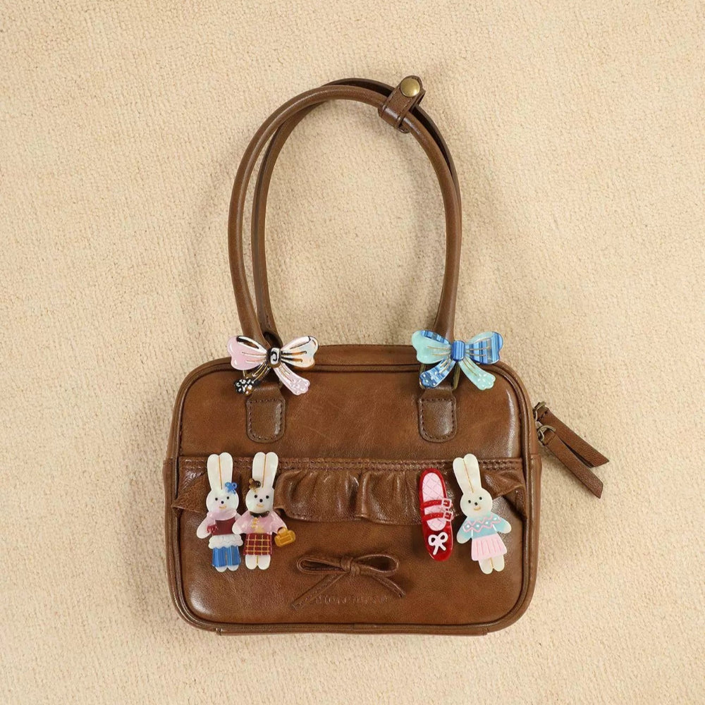 Blue Pants Cute Bunny Rabbit Hair Clip