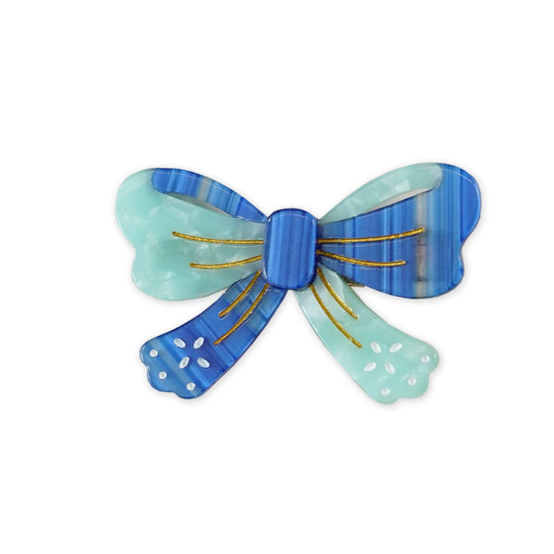 Blue Bow Hair Clip