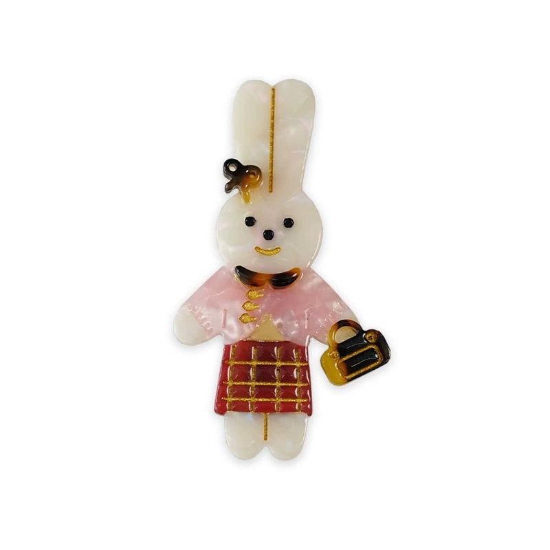 Blue Pants Cute Bunny Rabbit Hair Clip