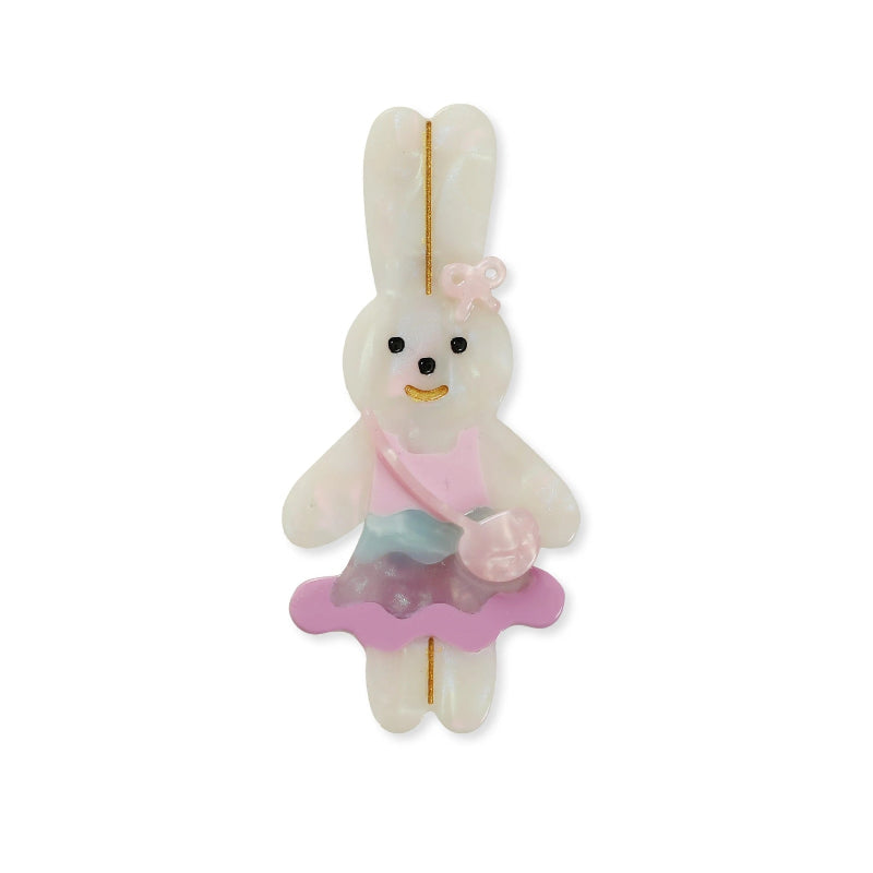 Blue Pants Cute Bunny Rabbit Hair Clip