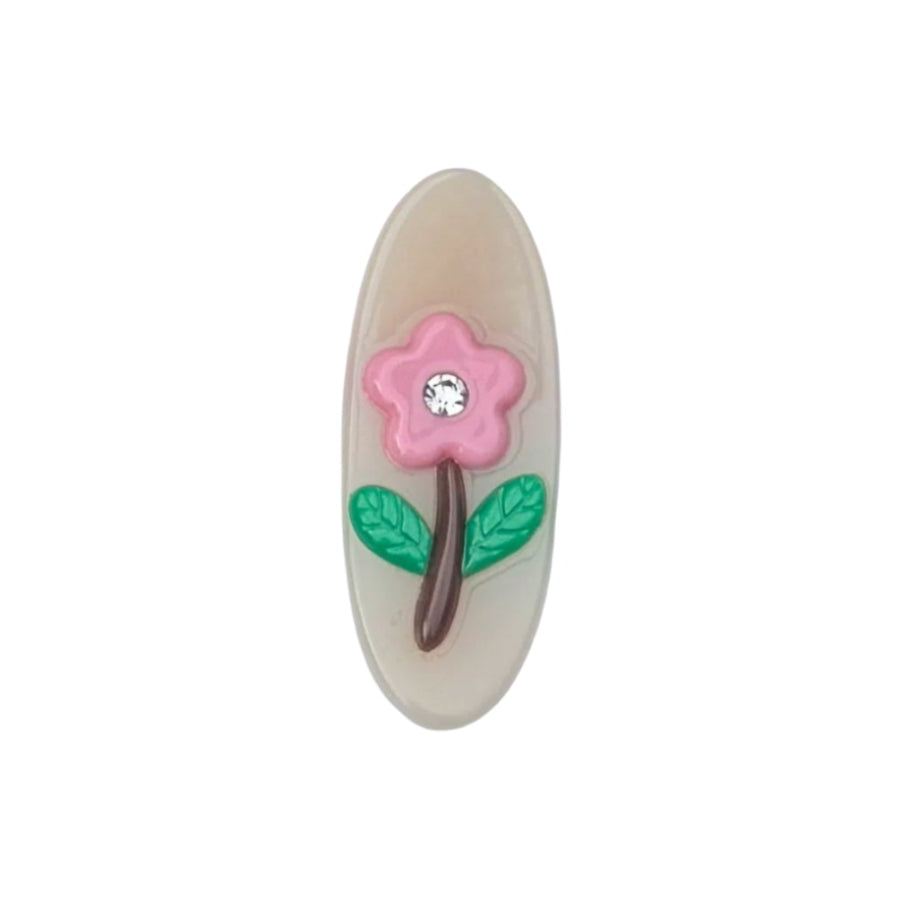Small Red Flower Hair Clip