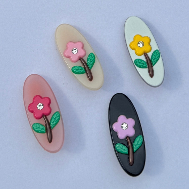 Small Red Flower Hair Clip