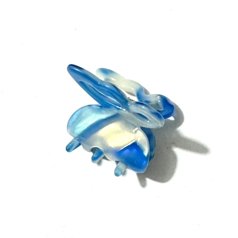 Blue Mini Butterfly Hair Claw