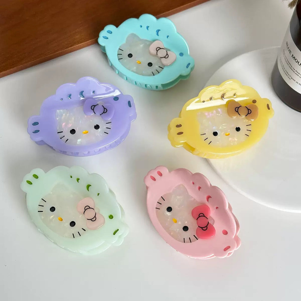 Cute Taiyaki Cat Hello Kitty Hair Claw