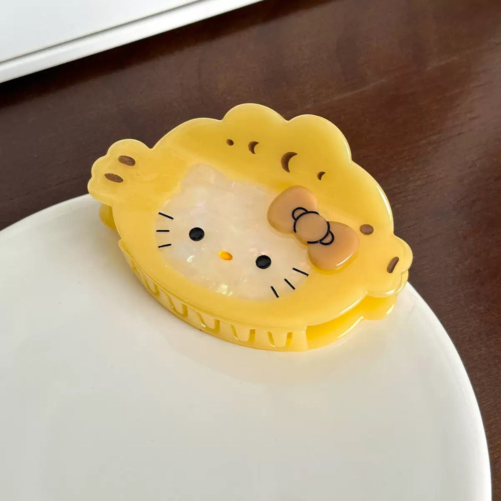 Cute Taiyaki Cat Hello Kitty Hair Claw