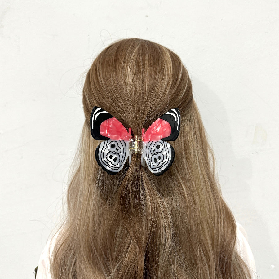 Red Ring Skirt Butterfly Hair Claw