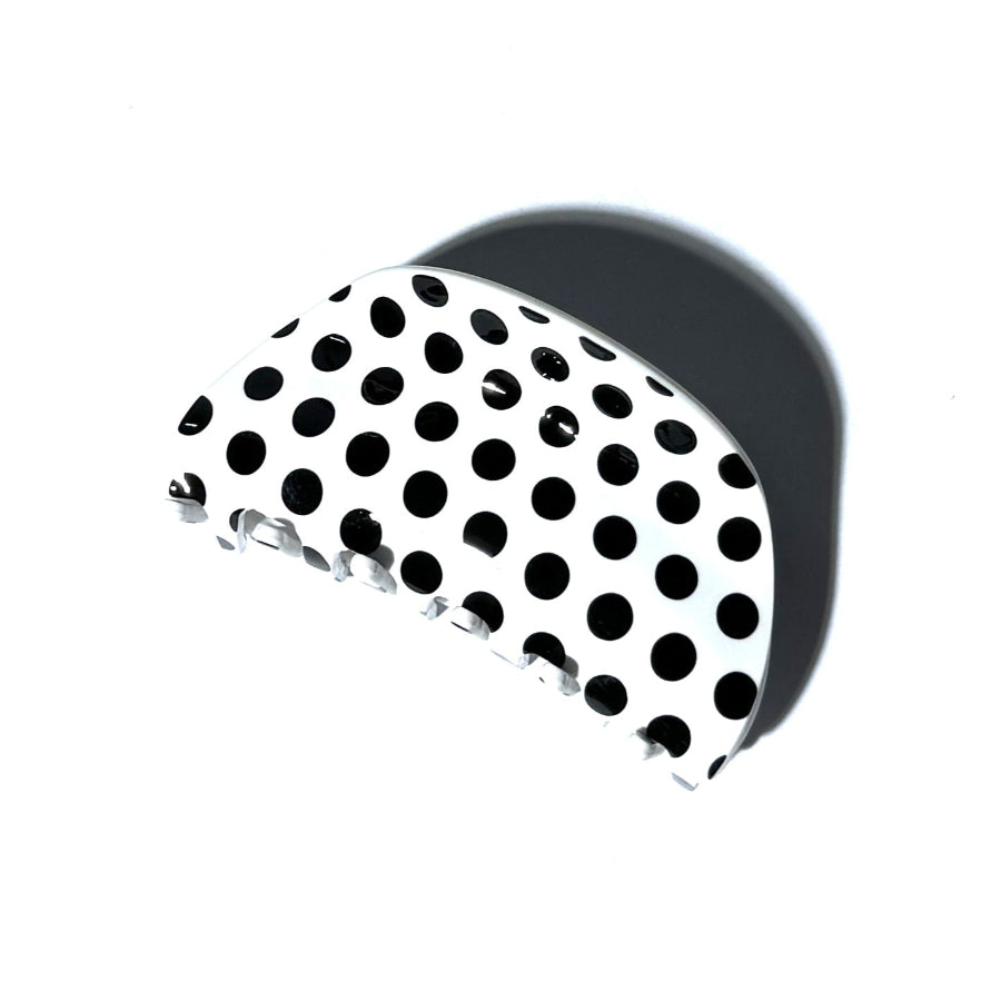 Black Polka Dot Hair Claw