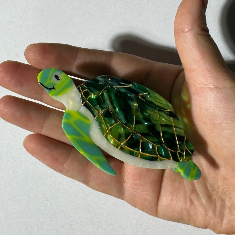 Blue Ocean Turtle Tortoise Hair Claw