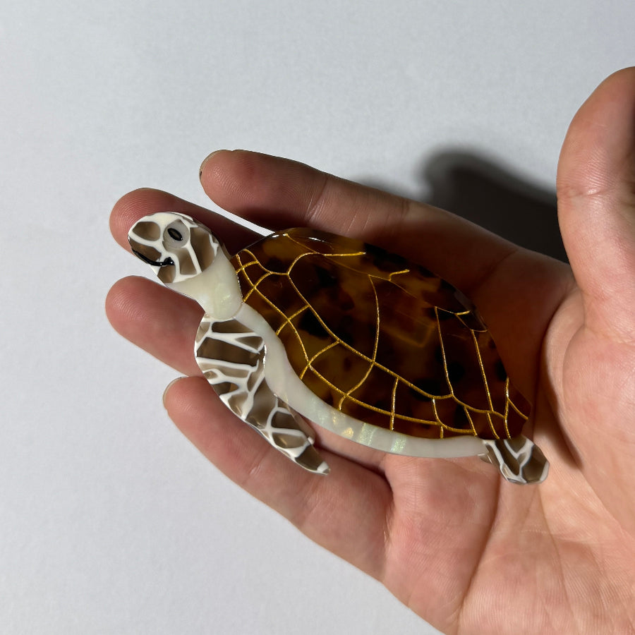 Blue Ocean Turtle Tortoise Hair Claw