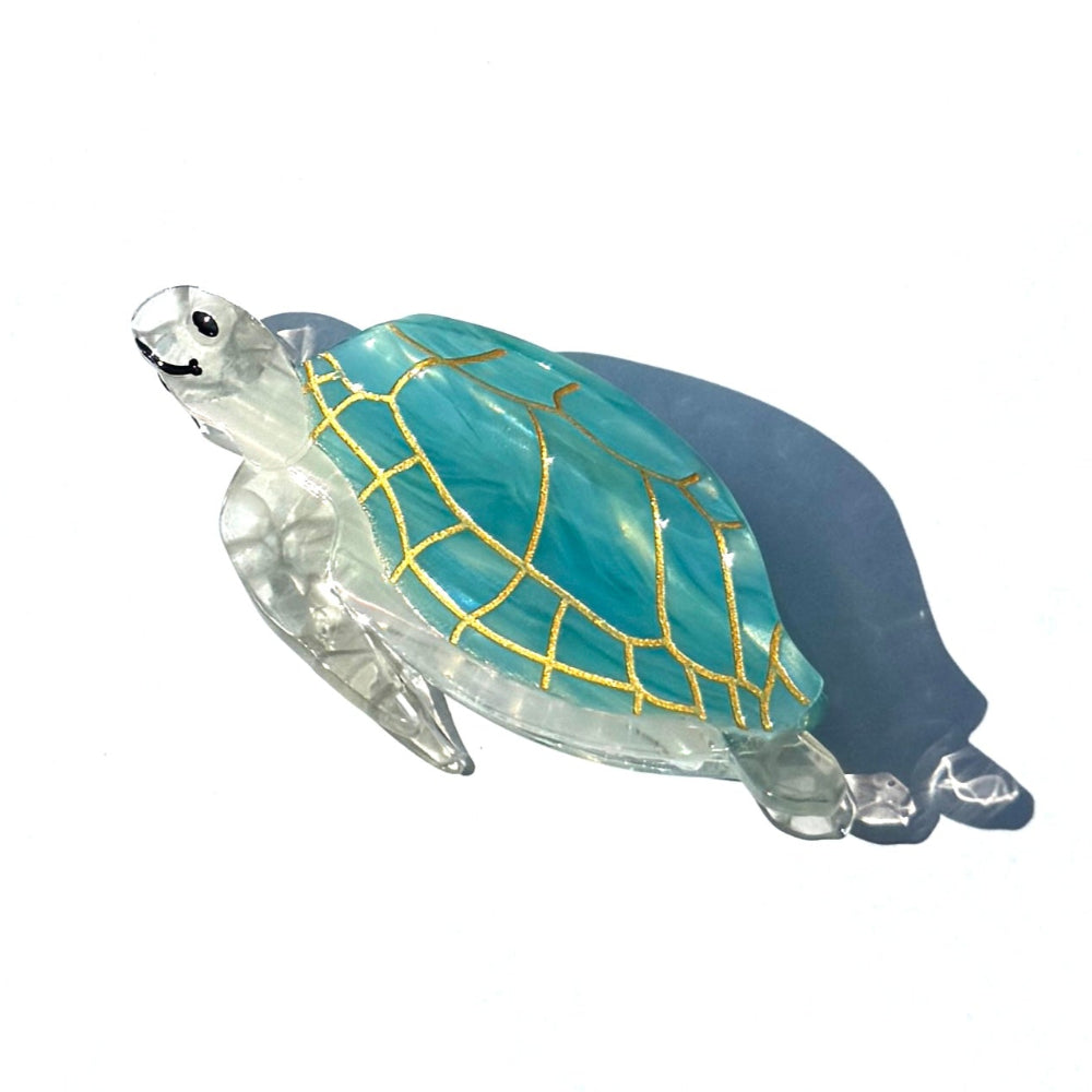 Blue Ocean Turtle Tortoise Hair Claw
