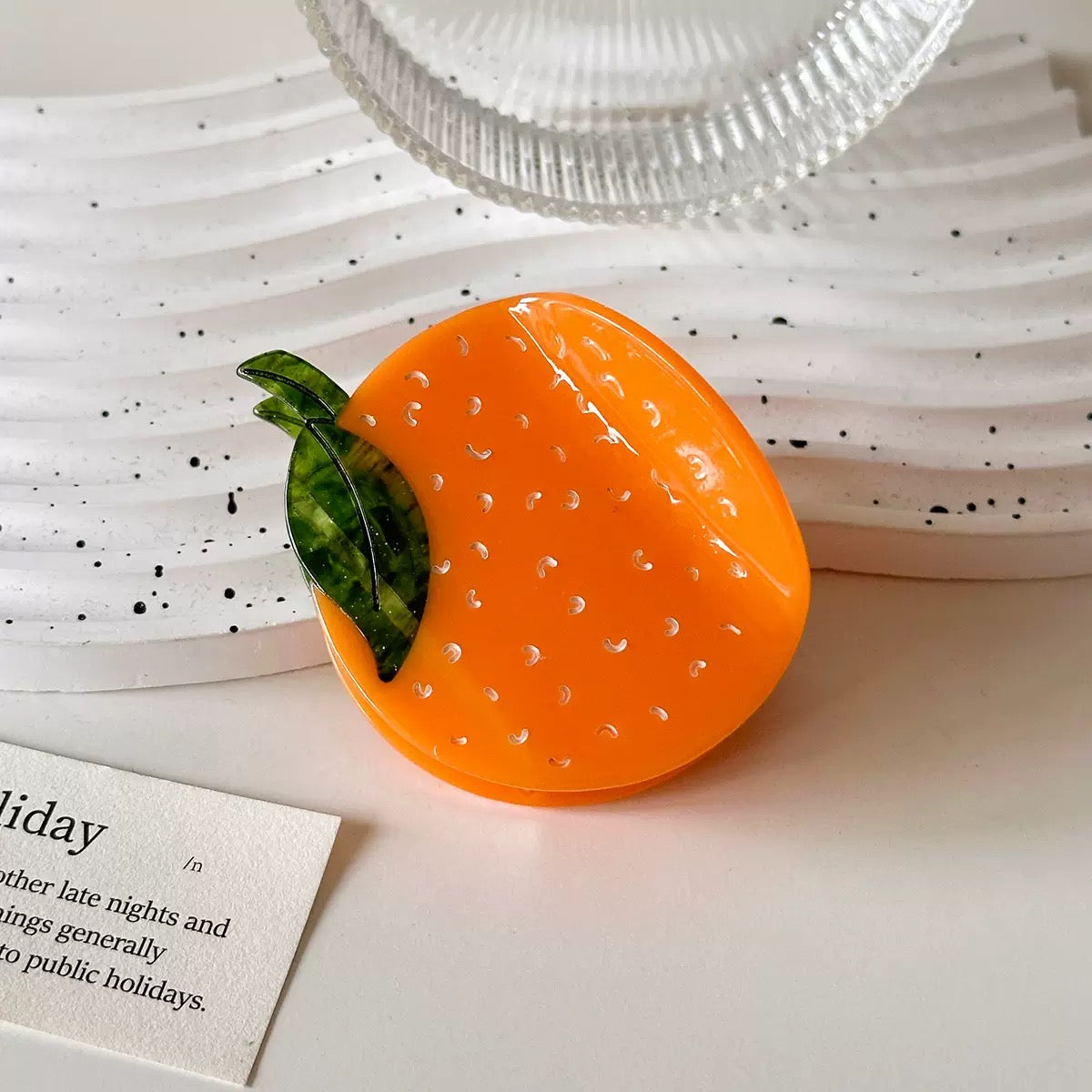 Orange Oranges Hair Claw