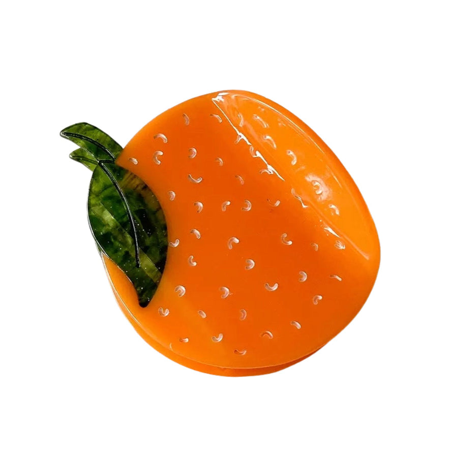 Orange Oranges Hair Claw