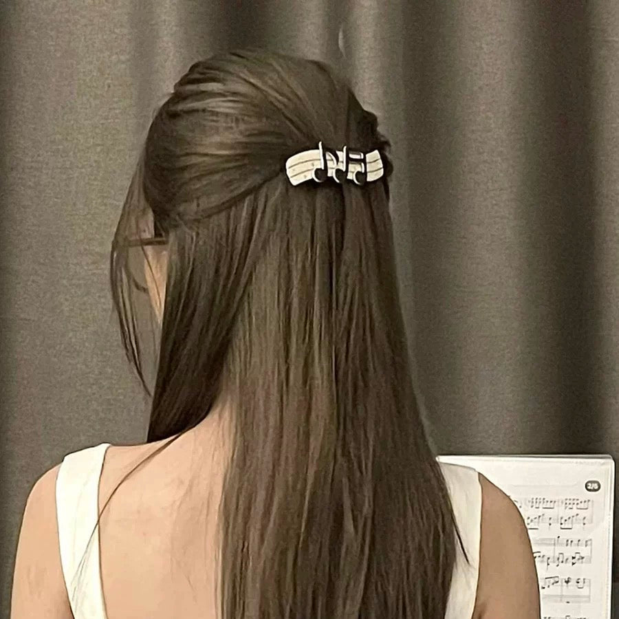 Musical Notation Hair Clip