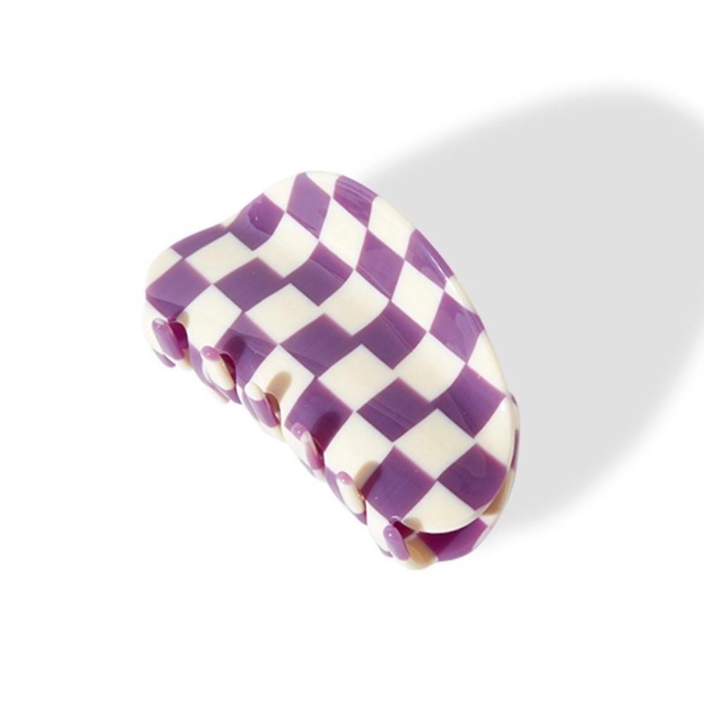 Waffle Hair Claw In Blueberry