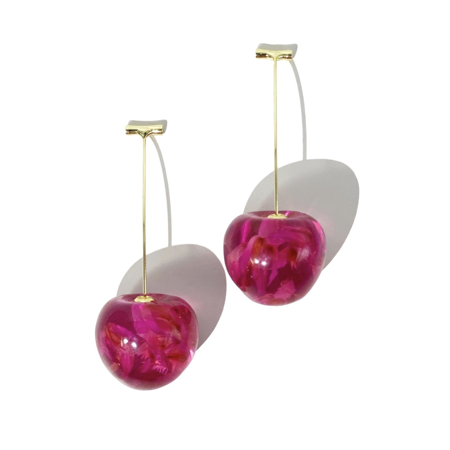 Big hot sale cherry earrings