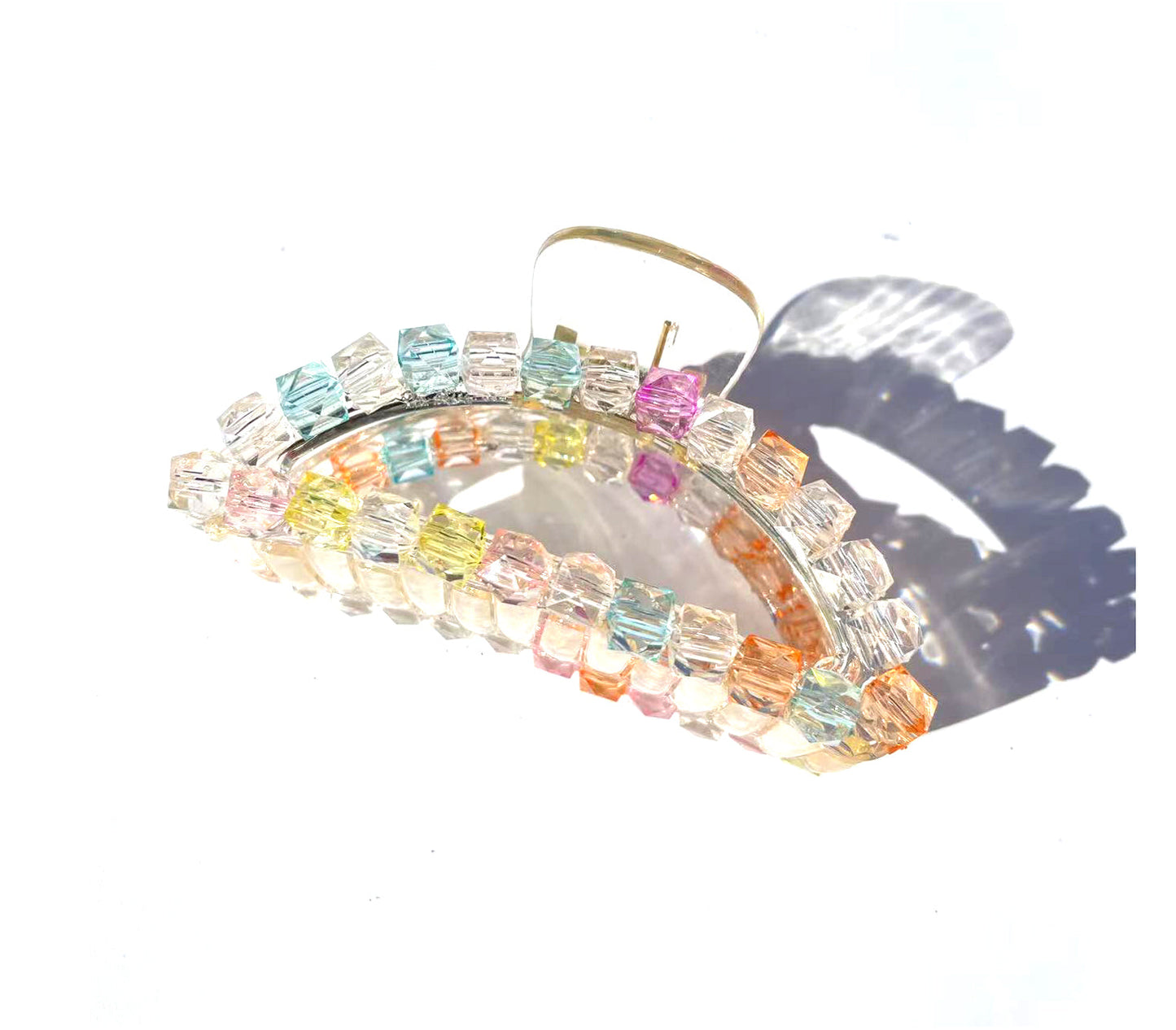 Colored Ice Cube Hair Claw