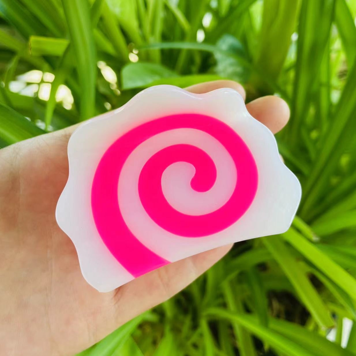 Pink Fish Cake Hair Claw