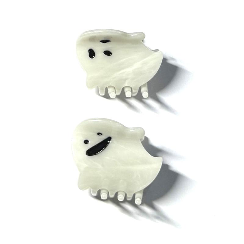 Mini Halloween Ghost Hair Clip Set(2pcs)