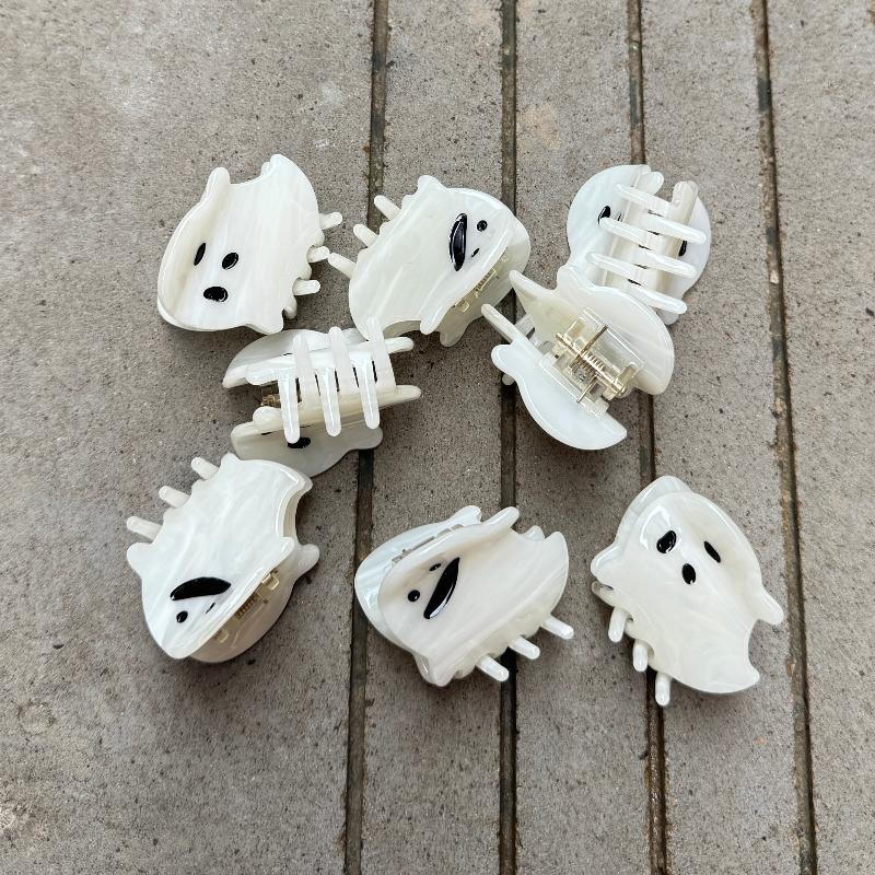 Mini Halloween Ghost Hair Clip Set(2pcs)