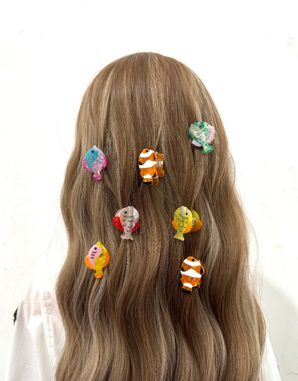 Tropical Fish Mini Hair Claw Set(6pcs)