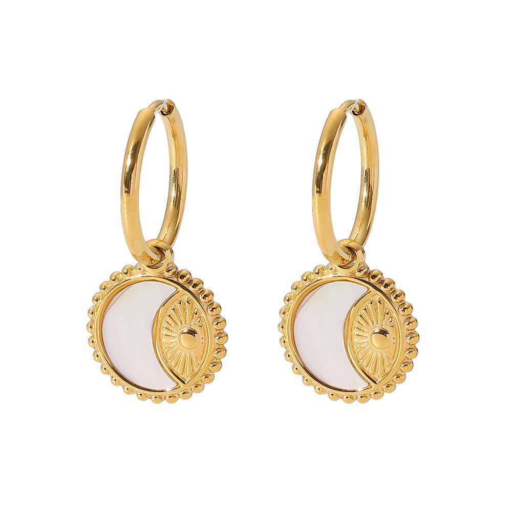 lucky shell earrings