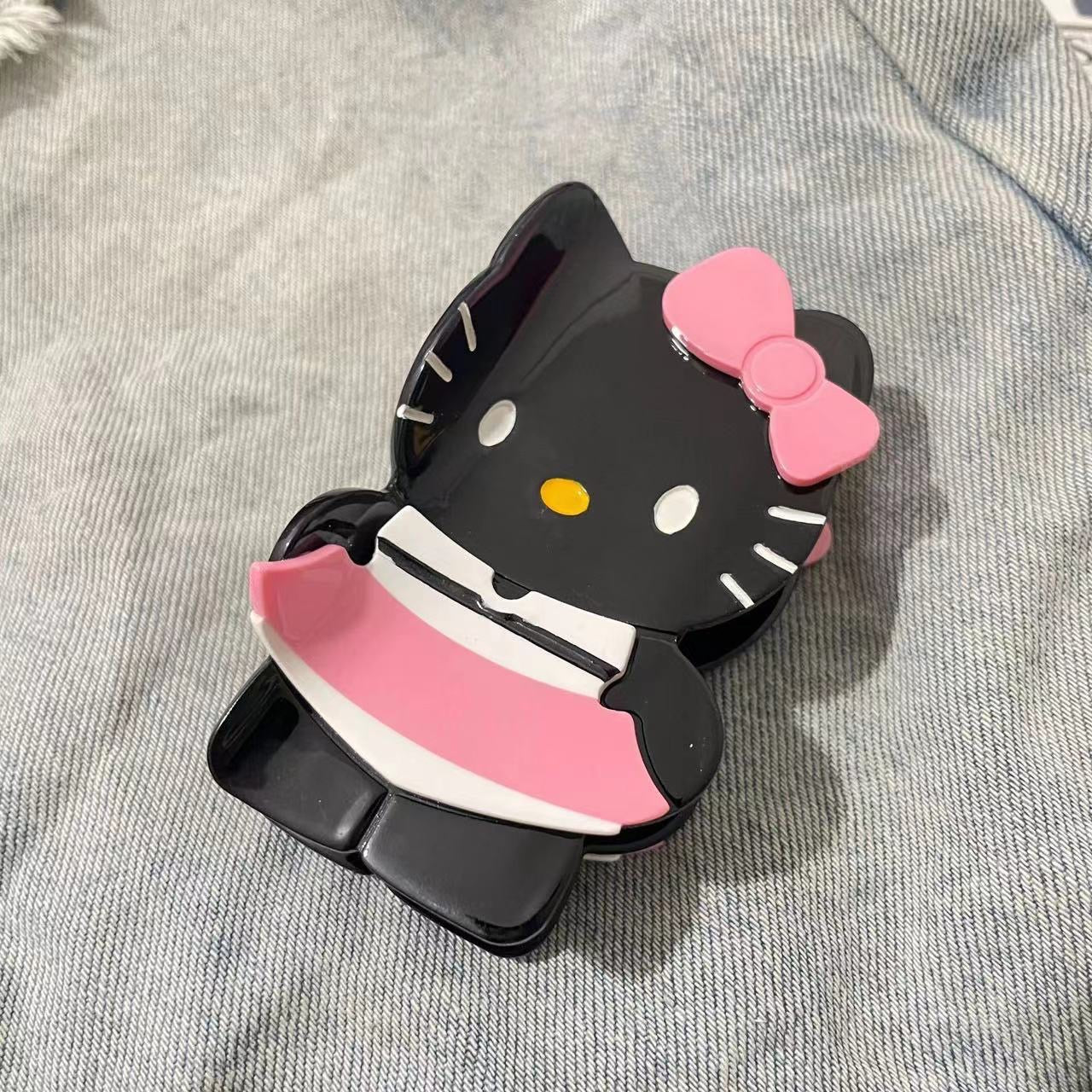 Black Lovely Hello Kitty Hair Claw