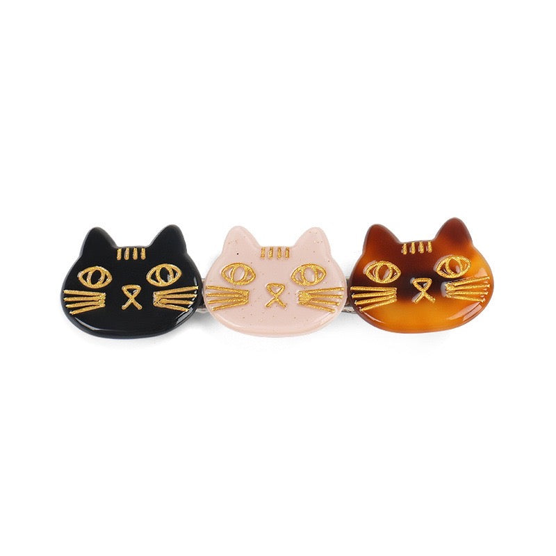 Three Cats Hair Clip