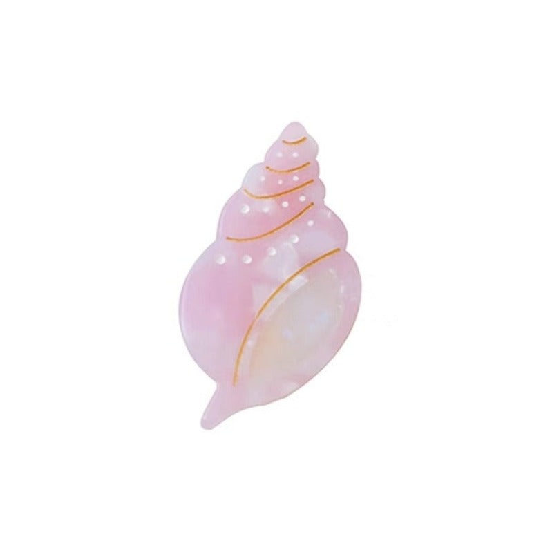 Pink Shell  Hair Clip