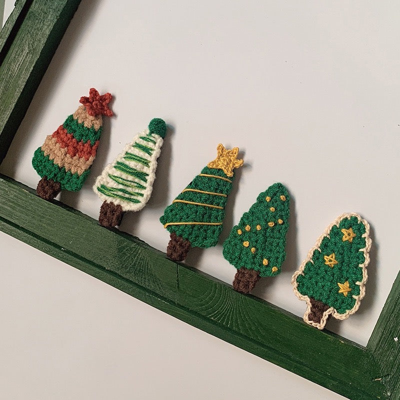 Handmade Christmas Tree Hair Clip