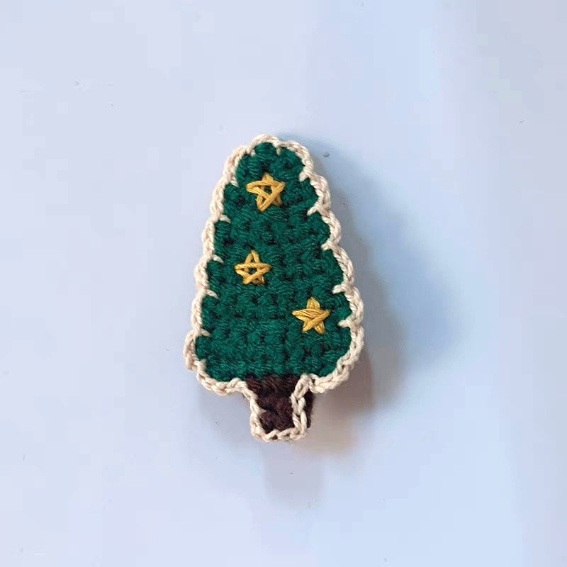 Handmade Christmas Tree Hair Clip