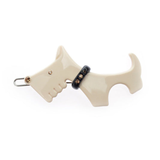 White Schnauzer Dog Gog Hair Clip