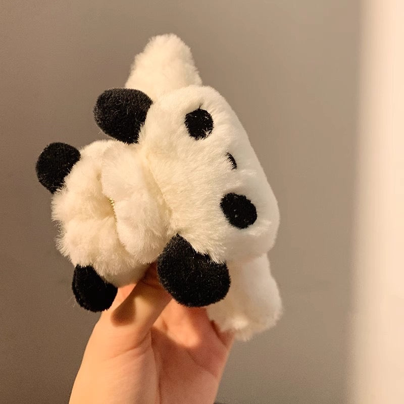 Fluffy Panda Doll Hair Claw