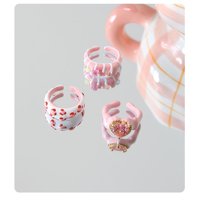 Pink Bubble  Ring