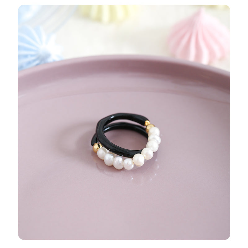 Pearl Dark  Ring