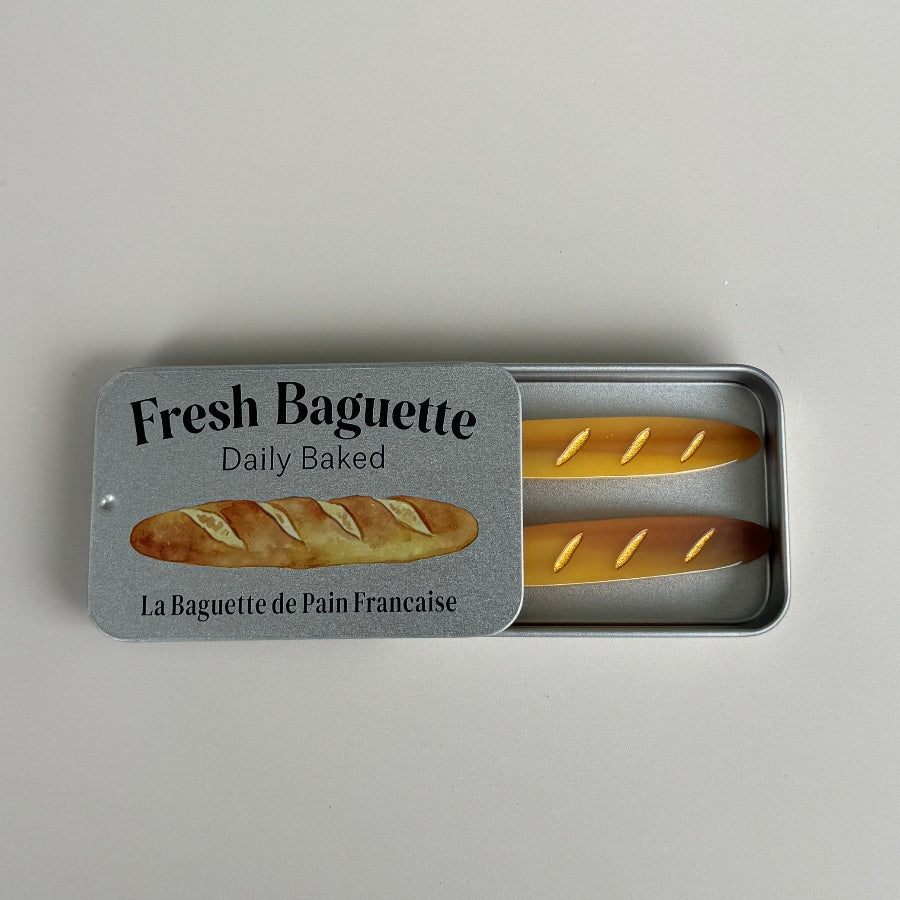 2Pcs French Baguette Hair Clips Set
