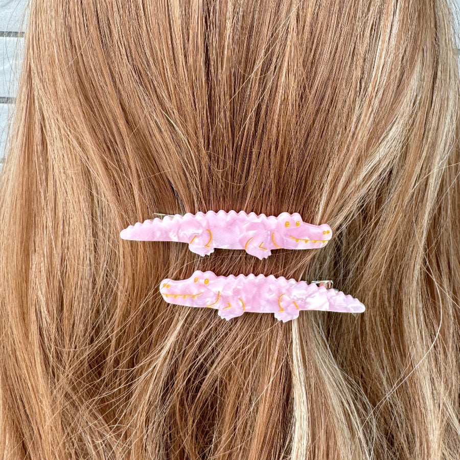 Alligator hair clip