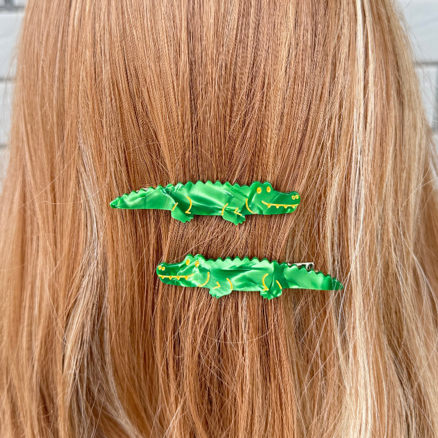 Alligator hair clip