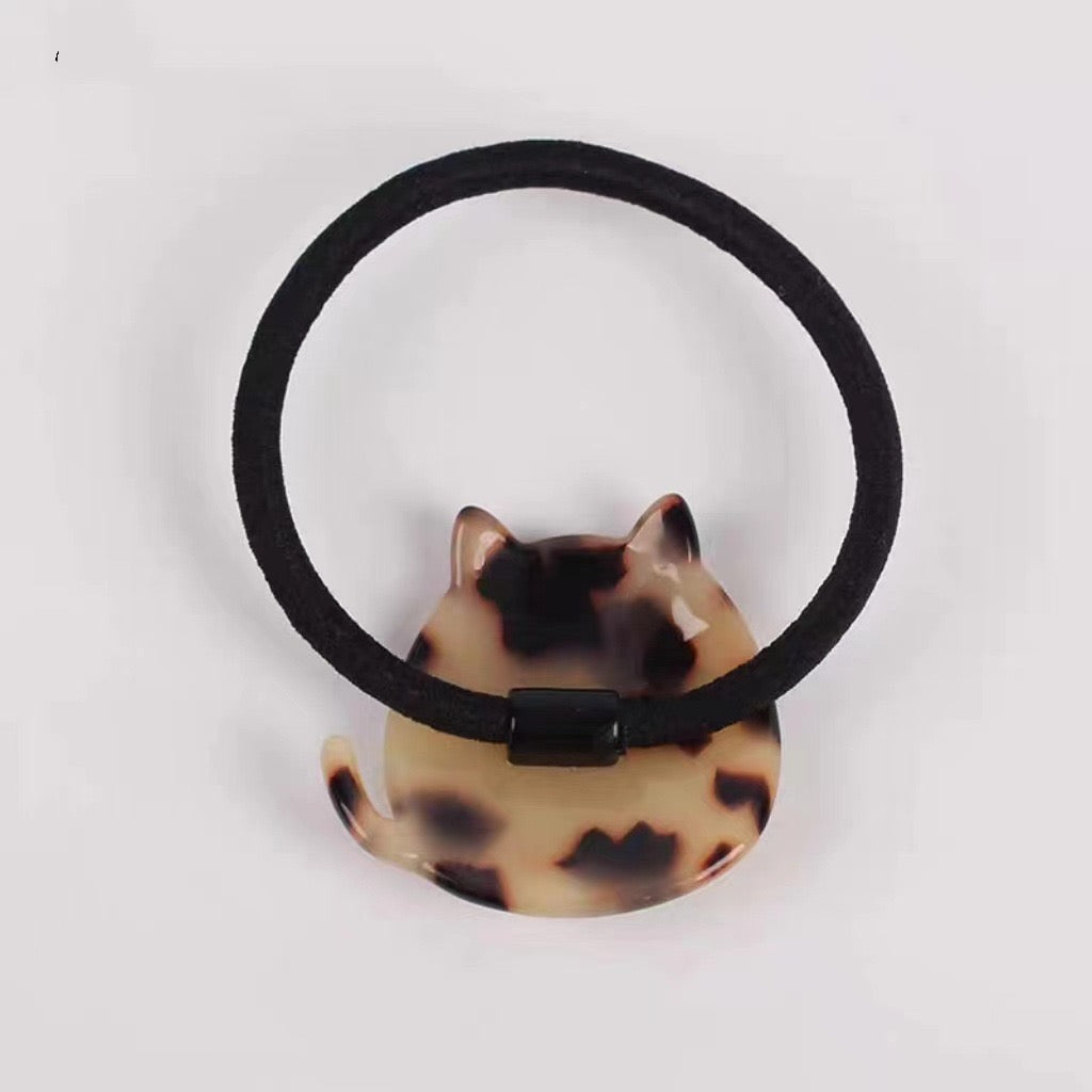 Black Fat Cat Scrunchie