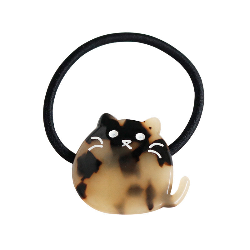 Black Fat Cat Scrunchie