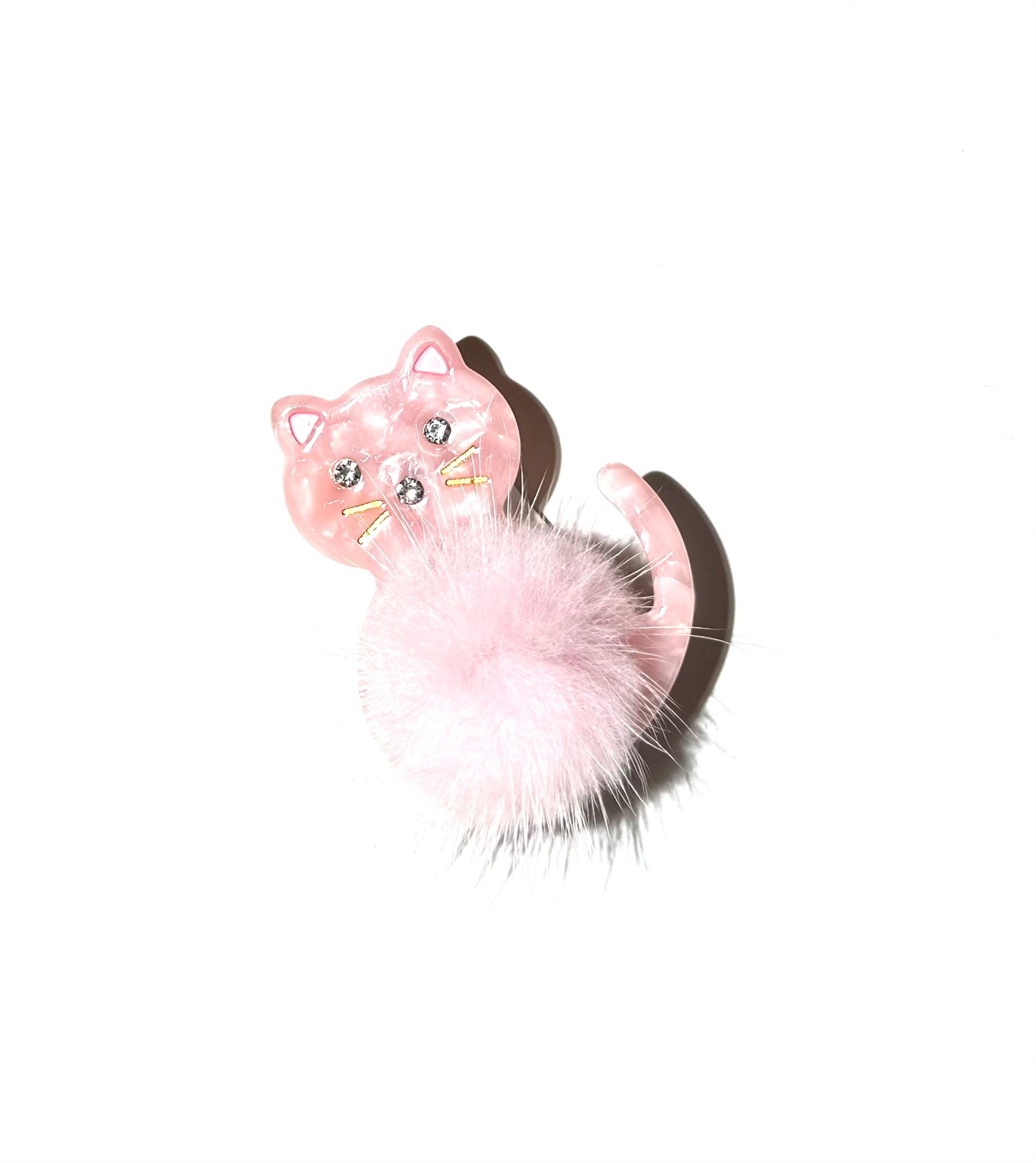 Meow Cat Fur Hair Clip