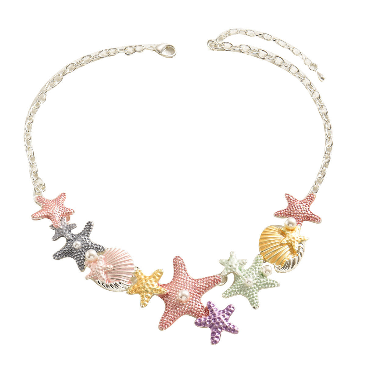 Pink Starfish Necklace