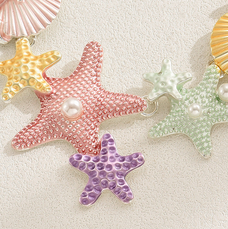 Pink Starfish Necklace