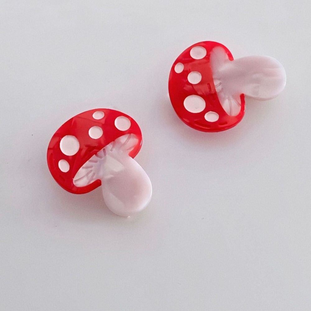 Mini Mushroom Hair Clip